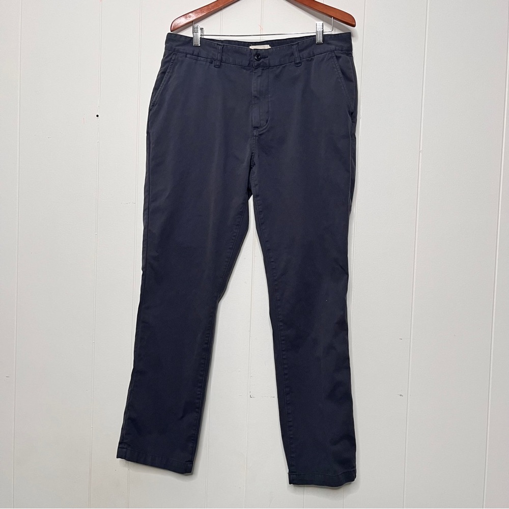 Taylor Stitch Foundation Pant Organic Cotton Men's 36x32 Blue Gray
